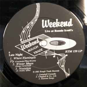 Image of Label Cover of 4315289C: Mini LP - WEEKEND WITH KEITH TIPPETT, Live At Ronnie Scott's (Rough Trade; RTM 139 LP, UK 1983, Alison Statton Of Young Marble Giants) Small sticker mark to sleeve varnish.  VG/VG+