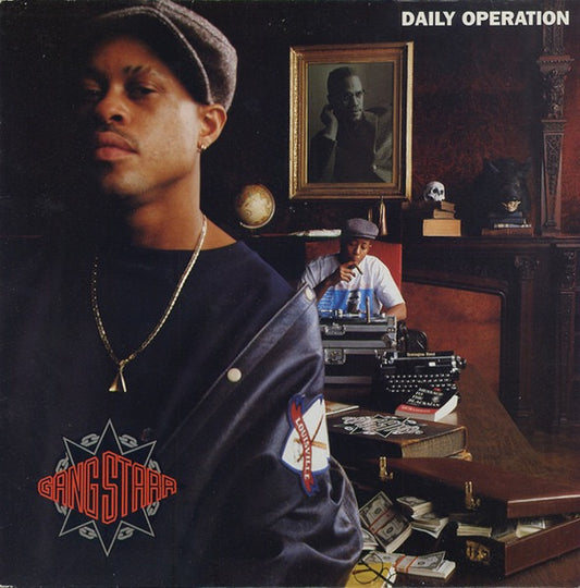 Image of Front Cover of LP - G+/G+ - GANG STARR, Daily Operation (Cooltempo; 32 1910 1, UK & Europe 1992, No Inner, Original UK/EU pressing), Marks on disc. Plays well with only minimal background clicks in quiet places. Wear to sleeve with multiple creasing & light ringwear.,  - 3726386E