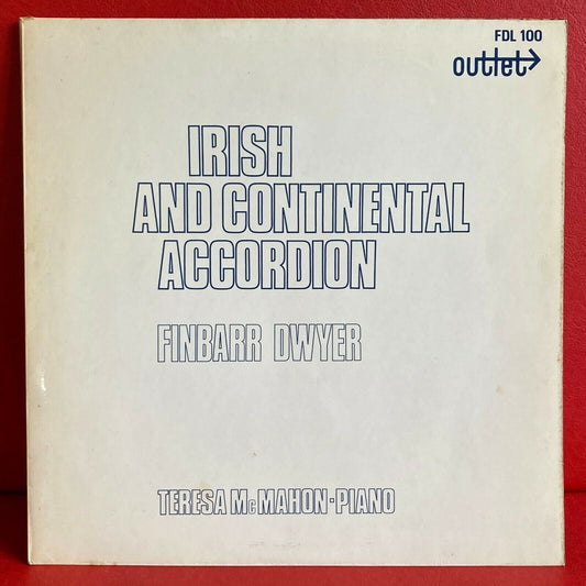 Image of Front Cover of 0815265C: LP - FINBARR DWYER, Irish And Continental Accordion (Outlet; FDL 100, UK 1971, Laminated Front Sleeve) Light marks, sleeve intact but a bit worn with edge wear, small tear & pen marks on rear.  G+/VG