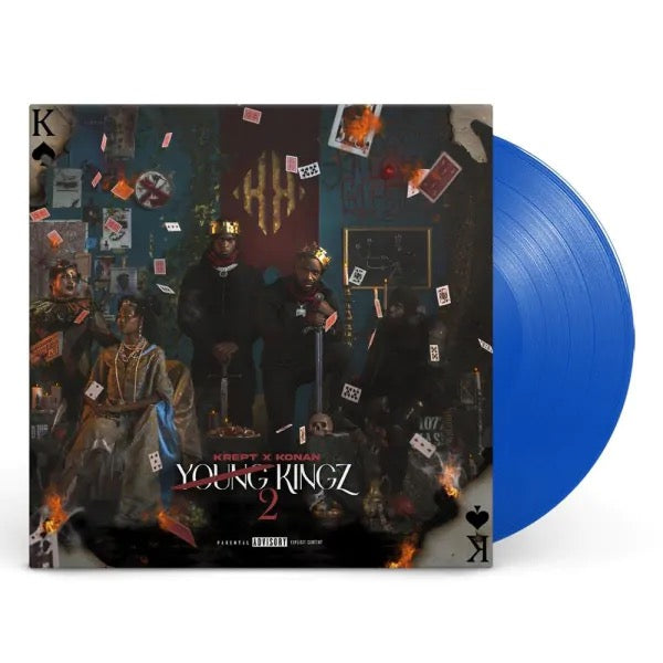 Image of Label Cover of LP - NEW/NEW - KREPT & KONAN, Young Kingz 2 (Play Dirty; 3429604, UK 2025, Inner, Blue Vinyl), ,  - 0835162E