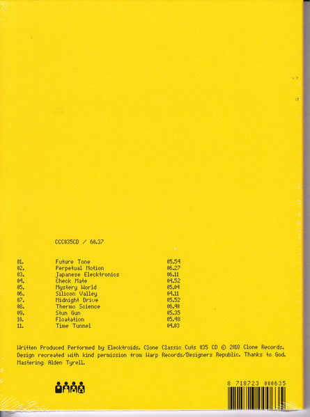 Image of Back Cover of 0855073S: CD - ELECKTROIDS, Elektroworld (Clone Classic Cuts; CCC035CD, Netherlands 2018, DVD Case)   VG+/EX