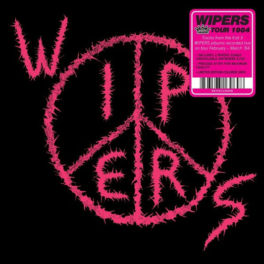 Image of Front Cover of 0955115S: 2xLP - WIPERS, Tour 1984 (Jackpot Records; JPR-067, US 2021 Reissue, Gatefold, Booklet, Limited Edition, Pink Marbled Vinyl)   NEW/NEW