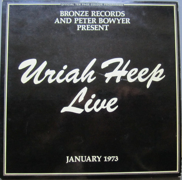 Image of Front Cover of 0815306C: 2xLP - URIAH HEEP, Uriah Heep Live (Bronze; ISLD 1, UK 1973, Gatefold, Stapled In Booklet) Fair few light surface marks, Sleeve has wear to edges  VG/G+