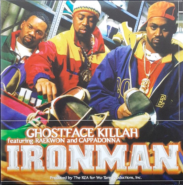 Image of Front Cover of 2655077S: 2xLP - GHOSTFACE KILLAH, Ironman (Get On Down; GET51477LP, US 2021 Reissue, Gatefold, Green / Brown Split vinyl)   NEW/NEW