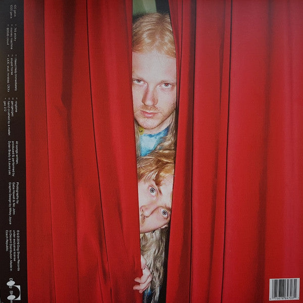 Image of Back Cover of LP - VG+/VG+ - 100 GECS, 1000 Gecs (Dog Show Records; 075678647031, UK & Ireland 2020, Die-cut Inner, Yellow Vinyl), One small dent along top edge of sleeve,  - 3626511E