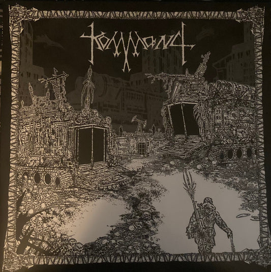 Image of Front Cover of 0925204E: Mini LP - KOMMAND, Death Age (20 Buck Spin ; SPIN 183, US 2023, Insert, Blue / Grey Swirl Vinyl)   EX/EX