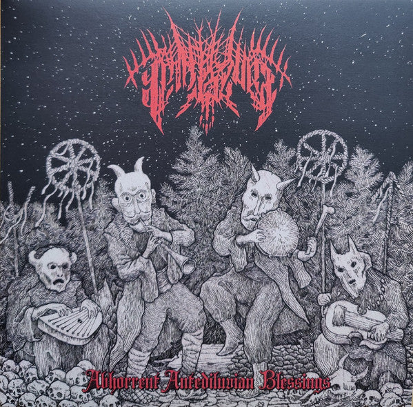 Image of Front Cover of 0925203E: LP - PANZERWAR, Abhorrent Antediluvian Blessings (His Wounds ; NAIL046, Greece 2022, Textured Sleeve, Insert And Label Insert)   EX/EX