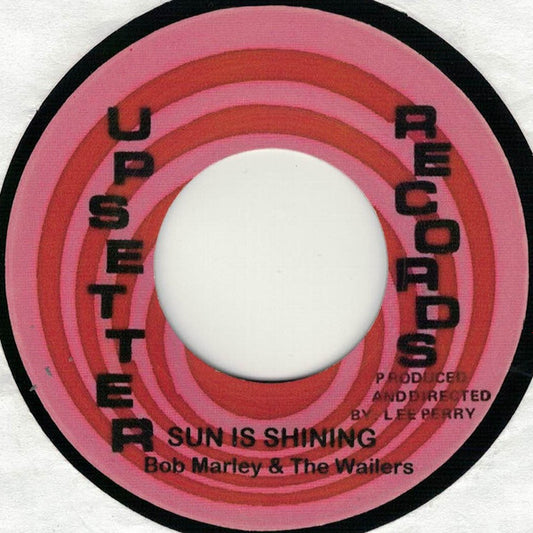 Image of Front Cover of 0915183C: 7" - BOB MARLEY & THE WAILERS, Sun Is Shining / Version (Upsetter Records; none, UK 2021)   /EX