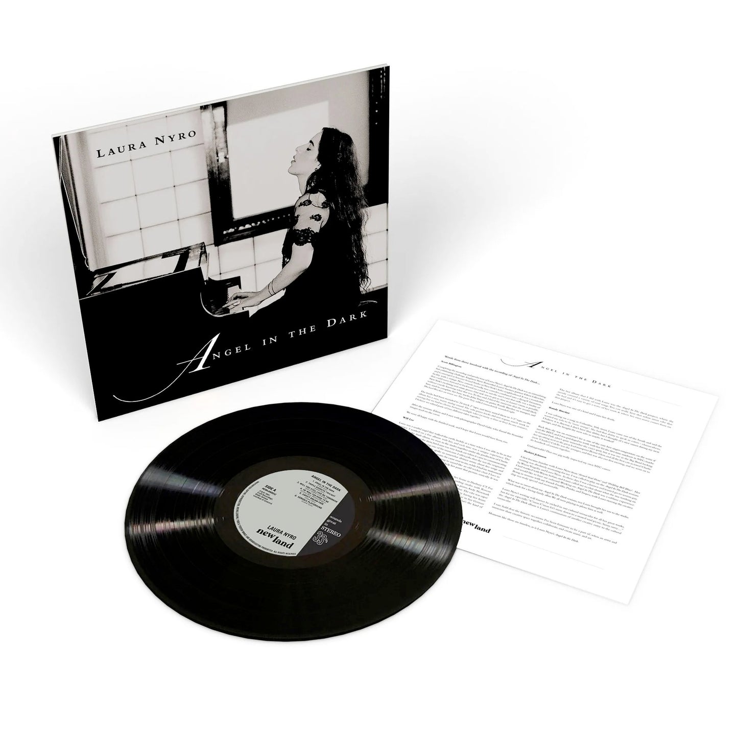 Image of Front Cover of LP - NEW/NEW - LAURA NYRO, Angel In The Dark (New Land; NEWLAND012, UK 2025, Insert, RSD 2025), , RSD Exclusive - Laura Nyros s posthumously released masterpiece is being made available for the first time ever on vinyl as part of Record Store Day 2025. Remastered from the original tapes, pressed onto 180g vinyl and housed in reverse-board sleeves, the album is finally receiving the deluxe release it deserves. This was the last album Laura recorded before her tragic death at the age o