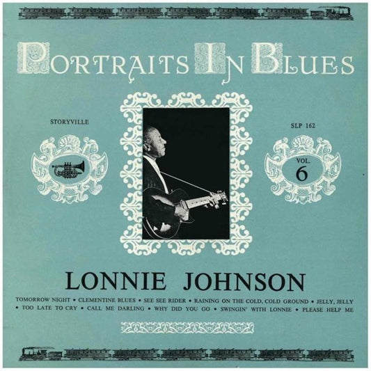 Image of Front Cover of LP - VG+/VG+ - LONNIE JOHNSON, Portraits In Blues Vol 6 (Storyville; SLP 162, UK 1964, Laminated Flipback Sleeve), ,  - 0826211E