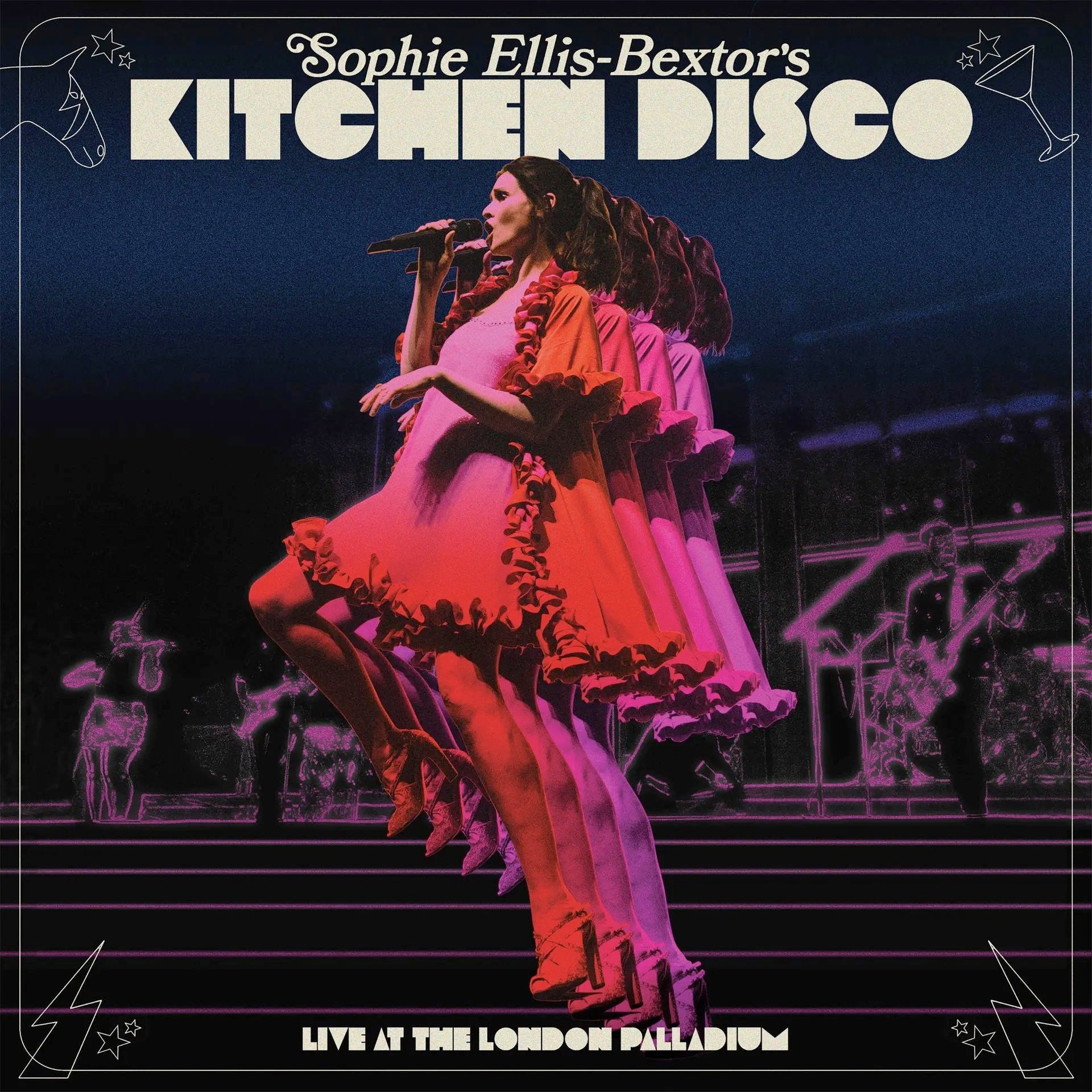 Image of Front Cover of 2xLP - NEW/NEW - SOPHIE ELLIS-BEXTOR, Sophie Ellis Bextor's Kitchen Disco (Live at The London Palladium) (Cooking Vinyl; EBGBSLP008G, UK 2025, Gatefold, RSD 2025), , Relive the magic of Sophie Ellis-Bextor s electrifying live performance with this Record Store Day exclusive release of Songs From The Kitchen Disco (Live from the London Palladium).This special edition is pressed on stunning gold vinyl, housed in a gatefold sleeve, and is individually numbered, and limited to 2000 copie