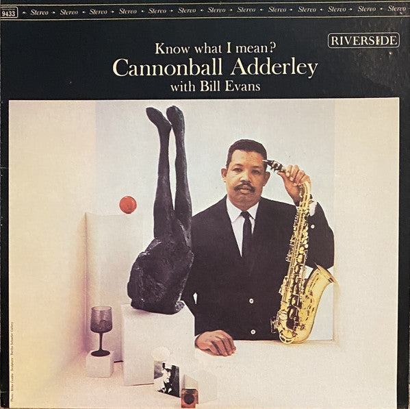 Image of Front Cover of LP - VG/VG - CANNONBALL ADDERLEY WITH BILL EVANS, Know What I Mean? (Original Jazz Classics; OJC-105, US 1984 Reissue, Picture Sleeve), ,  - 2526011E