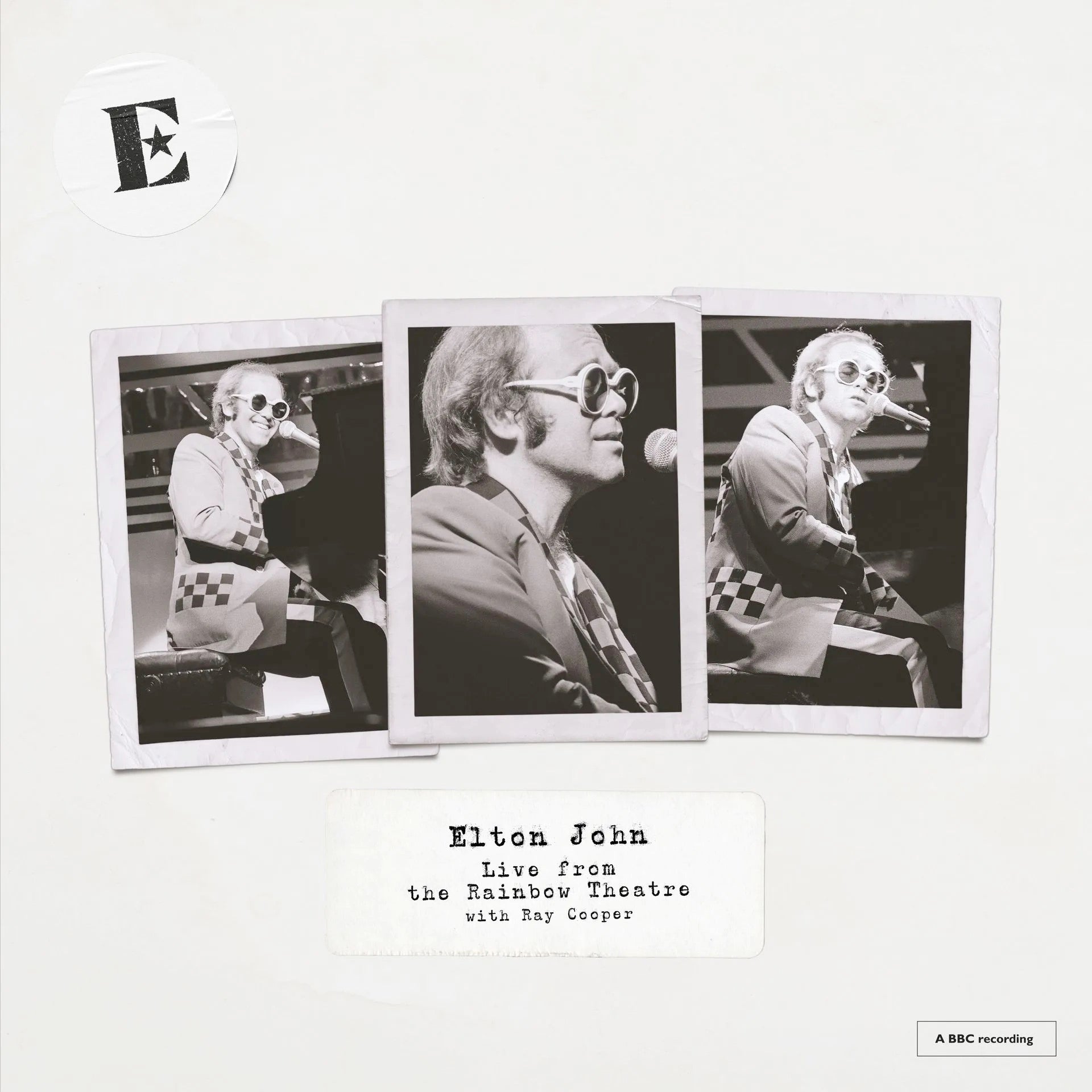 Image of Front Cover of 1635188E: LP - ELTON JOHN, Live from the Rainbow Theatre with Ray Cooper (UMR/EMI; 7560491, UK 2025, RSD 2025)   NEW/NEW