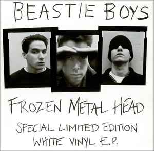 Image of Front Cover of 5025366E: 12" EP - BEASTIE BOYS, Frozen Metal Head E.P. (Def Jam; 12CLS 665, UK 1992, Picture Sleeve, White Vinyl)   VG+/VG+