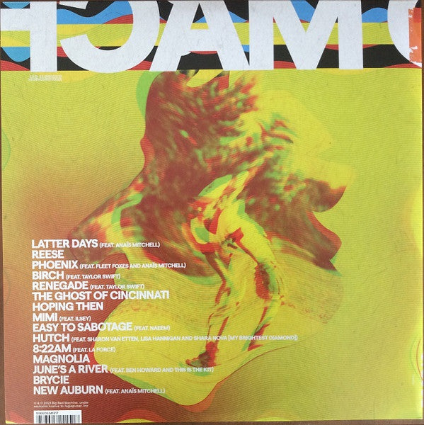 Image of Back Cover of 2xLP - VG+/VG+ - BIG RED MACHINE, How Long Do You Think It's Gonna Last? (37d03d; 026, USA, Canada & Europe 2021, Gatefold, 2 Inners, The National / Bon Iver members), ,  - 3646327S