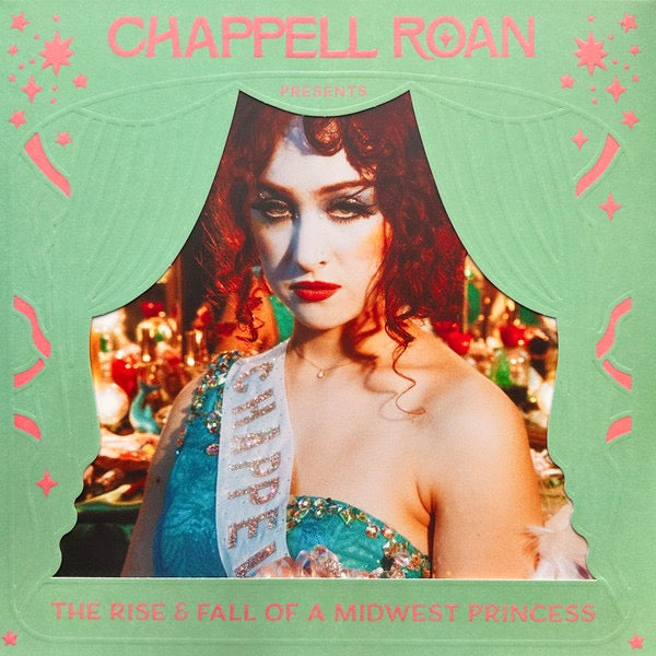 Image of Front Cover of 2xLP - VG+/VG+ - CHAPPELL ROAN, The Rise & Fall Of A Midwest Princess (Island Records; 00602465983333, UK 2024, Card Slip Case, 2 Inners, Green Translucent), Card Slip Case Torn Bottom Left,  - 2646149S