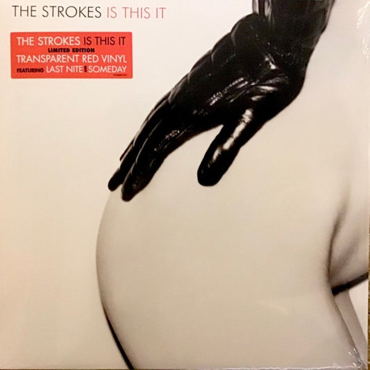 Image of Front Cover of 4925372E: LP - THE STROKES, Is This It (RCA; 19658801691, Europe 2024 Reissue, Limited Edition Red Transparent Vinyl)   VG+/VG+