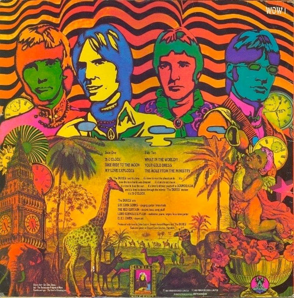 Image of Back Cover of Mini LP - VG+/VG+ - THE DUKES OF STRATOSPHEAR, 25 O'Clock (Virgin; WOW 1, UK 1985, No Barcode), Just a couple of super light hairlines. ,  - 2516390C