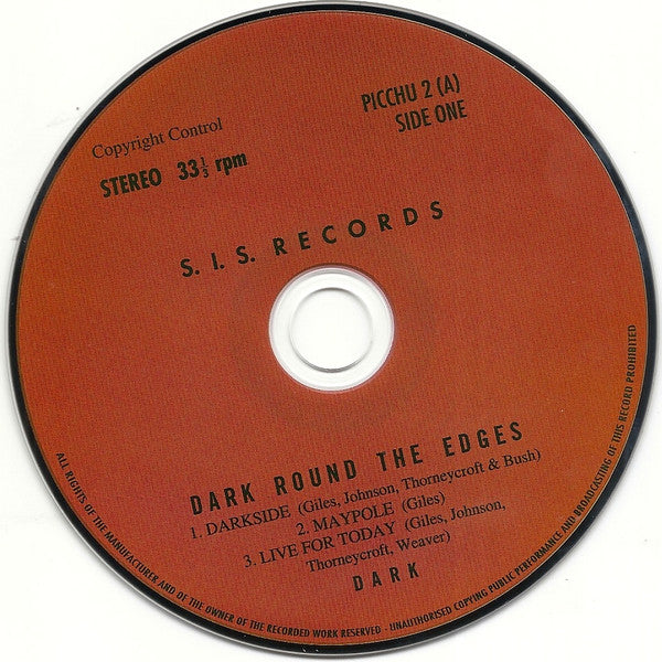Image of Label Cover of CD - VG+/VG+ - DARK, Dark Round The Edges (Machu Picchu, Ltd.; PICCHU 2, US 2013, Digipak, Booklet), ,  - 2516169C