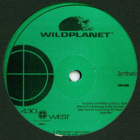 Image of Front Cover of 12" - /VG - WILDPLANET*, Synthetic / Moving On (430 West; 4W-295, US 1998, Generic), Strong VG. A few light surface marks.,  - 1045427S