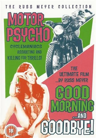 Image of Front Cover of DVD - VG+/VG+ - RUSS MEYER, Motorpsycho / Good Morning And Goodbye (Arrow Films; FCD230, UK 2005, DVD Case), ,  - 3936037E