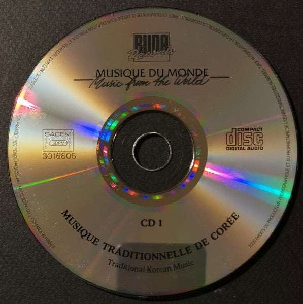 Image of Label Cover of 2xCD - VG+/VG+ - VARIOUS, Musique Traditionnelle De Cor e = Traditional Korean Music (Buda Records; 3016605, France 2003, Double CD Case), ,  - 1115082C