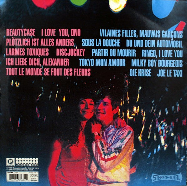 Image of Back Cover of LP - VG/VG - STEREO TOTAL, My Melody (Bungalow; BUNG 065-1, Germany 1999, Booklet), Storage marks, hairlines. Edge wear, small sticker damage.,  - 4246455S