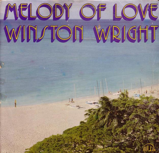 Image of Front Cover of 12" - G/VG - WINSTON WRIGHT, Melody Of Love (Third World; TDWD 23, UK 1970s), Sleeve has writing on front and back, Spine wear, Some tape. Disc is pretty clean, a few hairlines,  - 1145141S