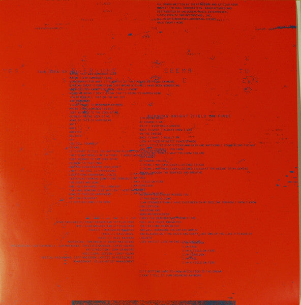 Image of Label Cover of 12" EP - VG/G+ - NINE INCH NAILS, Not The Actual Events (The Null Corporation; 00602557530919, Europe 2017, Picture Sleeve, Red Lyric Sleeve), Small bit of sticker damage to sleeve front and spine creased.  Some heavy marks on record. ,  - 1226323E