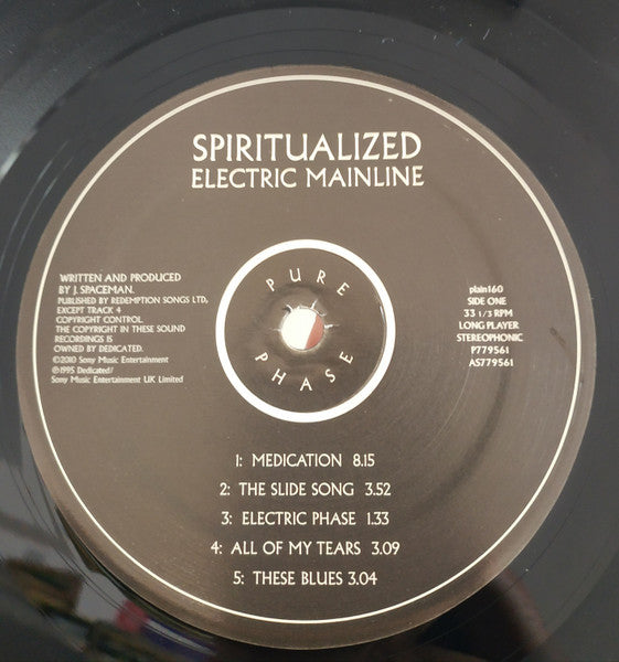 Image of Label Cover of 2xLP - EX/EX - SPIRITUALIZED ELECTRIC MAINLINE, Pure Phase (Plain Recordings; plain160, US 2011 Reissue, 2 Inners, 180 Gram Vinyl), Still In Stickered Shrinkwrap,  - 2226234E
