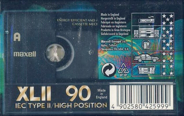 Image of Back Cover of 1125350E: Cassette - BLANK CASSETTE, Maxell Metal CD 90 - Sealed (Maxell; ,  , IEC Type IV / Metal Position)   M/M