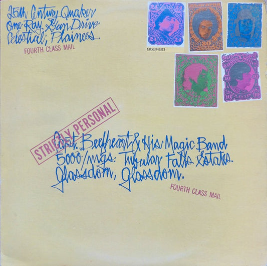 Image of Front Cover of 2514288C: LP - CAPTAIN BEEFHEART AND HIS MAGIC BAND, Strictly Personal (Liberty; LBS83172, UK 1968, Unipak Gatefold, Stereo) Marks from storage on side 1. Track times written inside sleeve.  VG/VG