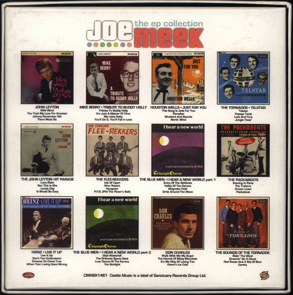 Image of Back Cover of 3655156S: 12xCD - JOE MEEK, The EP Collection (Castle Music; CMXBX 1461, UK 2007, Box Set, Booklet)   VG+/VG+