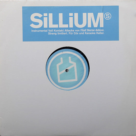 Image of Front Cover of 1125457E: 2xLP - F�NF STERNE DELUXE, Sillium (Instrumental Voll Kontakt Attacke) (Not On Label; none, Germany 1998) lots of marks on vinyl. pencil on labels.   VG/G+