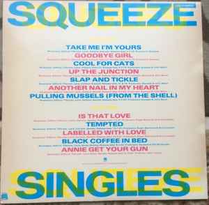 Image of Back Cover of LP - VG/VG+ - SQUEEZE, Singles - 45's And Under (A&M Records; AMLH 68552, UK 1982, Inner, No Barcode), ,  - 3626304E