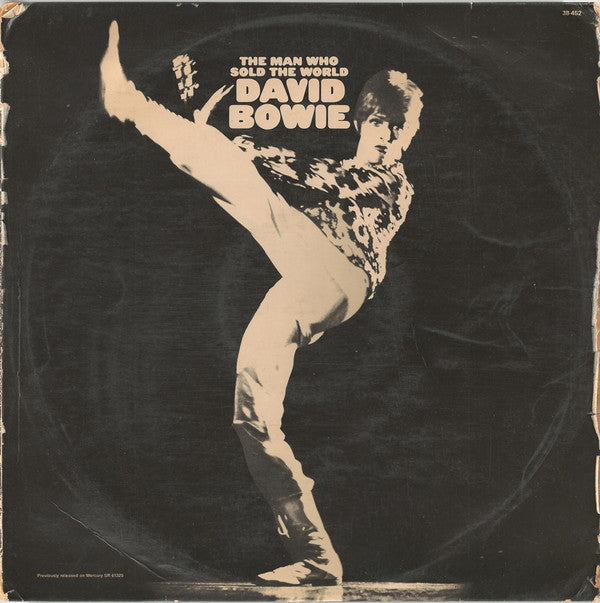 Image of Front Cover of LP - G+/G+ - DAVID BOWIE, The Man Who Sold The World (RCA ; 38-452, South Africa 1972, Laminated Flipback Sleeve), Sticker Damage To Sleeve, Split Spine, Sticker Stuck To Rear, Damage To Sleeve Opening,  - 1225253E