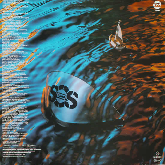 Image of Back Cover of LP - VG/VG - THE S.O.S. BAND, S.O.S. (Tabu Records; TBU 32541, UK 1980, Company Inner), Light surface marks only, plays VG+.,  - 3046122S