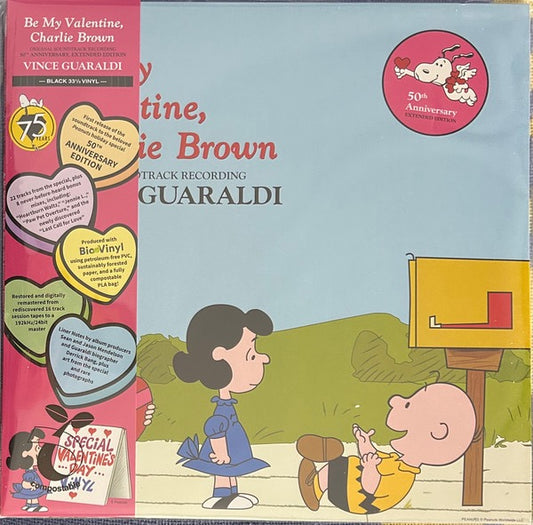 Image of Front Cover of 2035041E: LP - VINCE GUARALDI, Be My Valentine, Charlie Brown (Original Soundtrack Recording) (Lee Mendelson Film Productions; LM25BMV01-BN, US 2025, Insert)   NEW/NEW