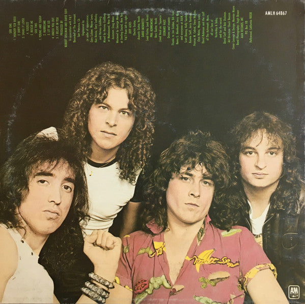 Image of Back Cover of LP - VG/VG - Y & T, Earthshaker (A&M Records; AMLH 64867, UK 1981), Strong VG, Ring and Edge Wear,  - 2116652C