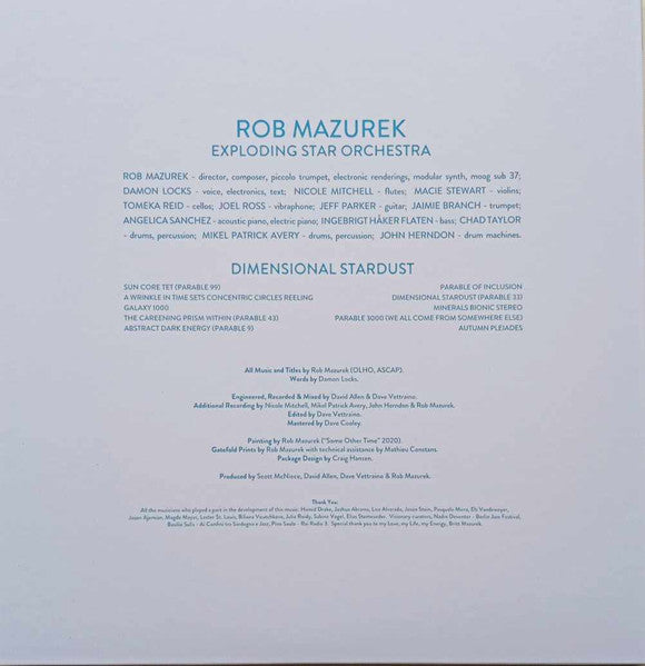 Image of Back Cover of LP - /VG+ - ROB MAZUREK / EXPLODING STAR ORCHESTRA, Dimensional Stardust (; IARC0036, Europe 2020, Gatefold, Inner), ,  - 2526111E