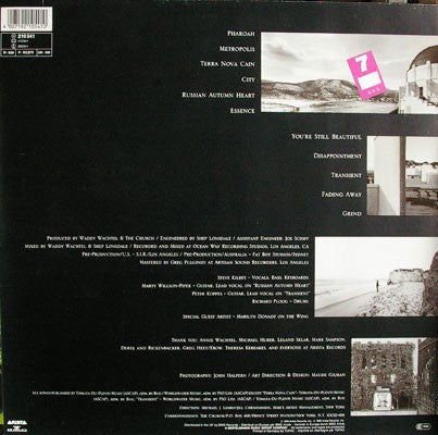 Image of Back Cover of LP - VG/G+ - THE CHURCH, Gold Afternoon Fix (Arista ; 210 541, UK 1990), Light marks.,  - 2716079C