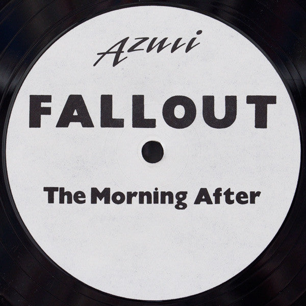 Image of Front Cover of 12" - /G+ - FALLOUT, The Morning After (Azuli Records ; AZ 001, UK 1990, Plain Sleeve, Inner), strong G+. light marks only. spindle marks and staining to label, The Morning After (Original Mix)	The Morning After (1990 Edit)	 - 3746365S