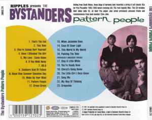 Image of Back Cover of CD - VG+/VG+ - THE BYSTANDERS, Pattern People (The Pye Anthology) (Castle Music; CMRCD 270, UK 2001, Jewel Case, Booklet), ,  - 4315011C