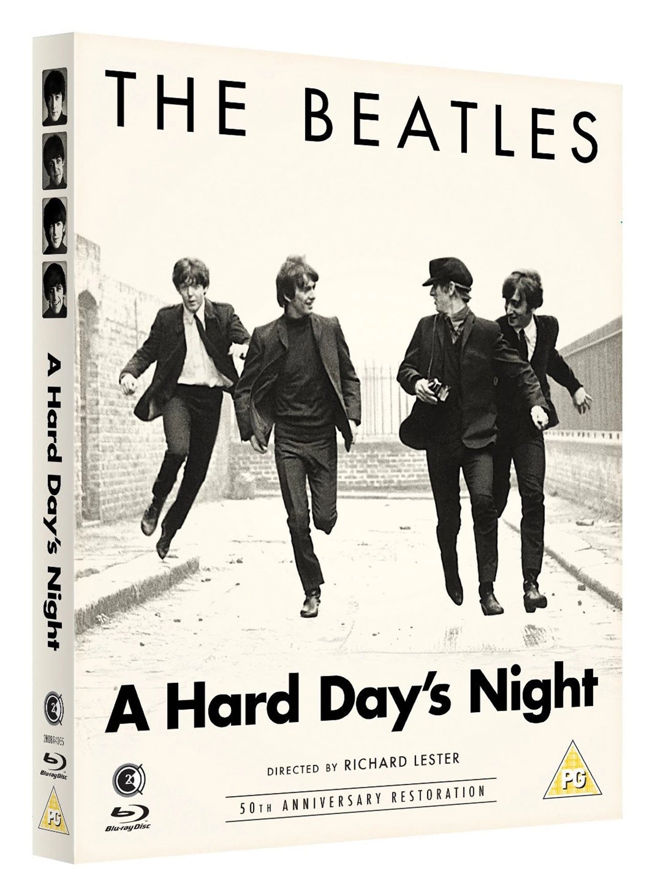 Image of Front Cover of 1315023C: DVD - RICHARD LESTER, A Hard Day's Night: 50th Anniversary Restoration (Second Sight; , UK , Card Slipcase with Blu-Ray Box Inside) Shelf Wear  VG/VG+