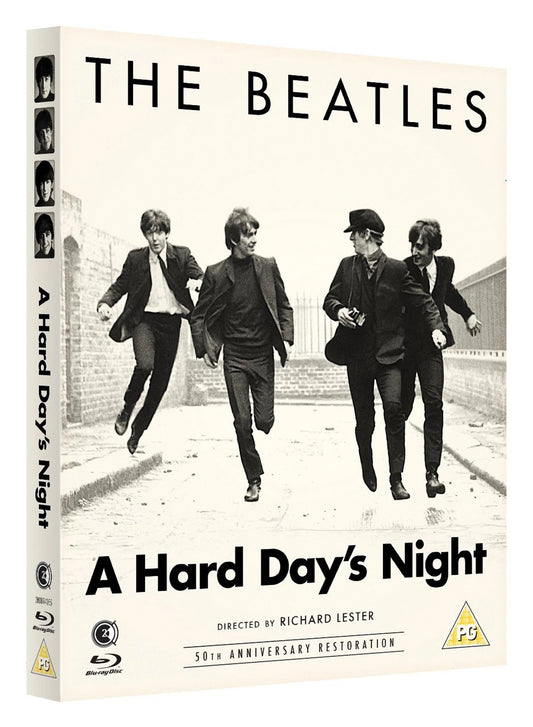 Image of Front Cover of 1315023C: DVD - RICHARD LESTER, A Hard Day's Night: 50th Anniversary Restoration (Second Sight; , UK , Card Slipcase with Blu-Ray Box Inside) Shelf Wear  VG/VG+