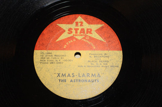 Image of Front Cover of 2145281S: 12" - THE ASTRONAUTS / C. SMITH, X-Mas Larma / Stand Up (12 Star Records; K. B. 306, US 1980s)   /VG+