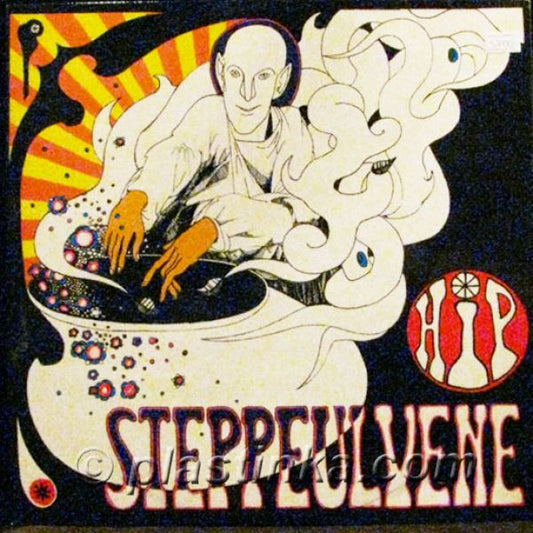 Image of Front Cover of 1345074S: LP - STEPPEULVENE, Hip (Metronome; BP 7701, Denmark 1973 Reissue) Edge and Ring Wear, creasing  G+/VG+