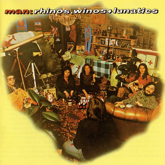 Image of Front Cover of 1845092S: LP - MAN, Rhinos, Winos, And Lunatics (United Artists Records; UAG 29631, UK 1974, Laminated Gatefold Sleeve)   VG/VG+