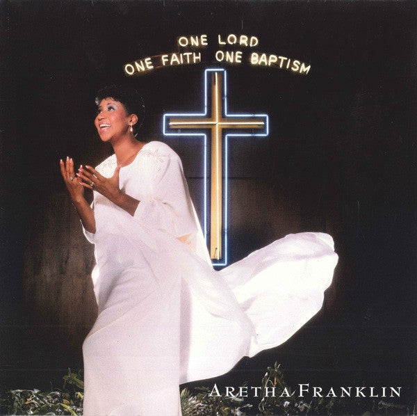 Image of Front Cover of 1315224C: 2xLP - ARETHA FRANKLIN, One Lord, One Faith, One Baptism (Arista; 303 178, UK & Europe 1987, Gatefold, Inner) Light Marks only, Sleeve a little wavey presumably form water damage  VG/VG