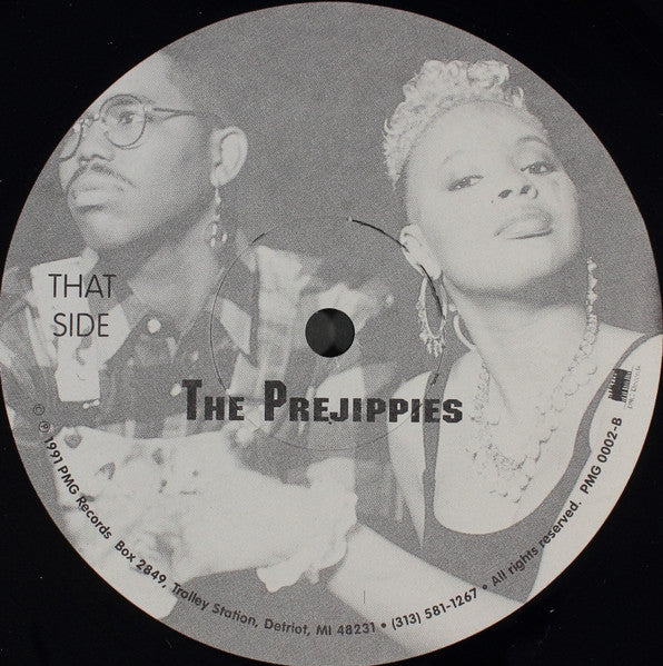 Image of Back Cover of 12" - /EX - THE PREJIPPIES, Redd Hott / Love Me (PMG Records; PMG 0002, US 1991), ,  - 1325066E